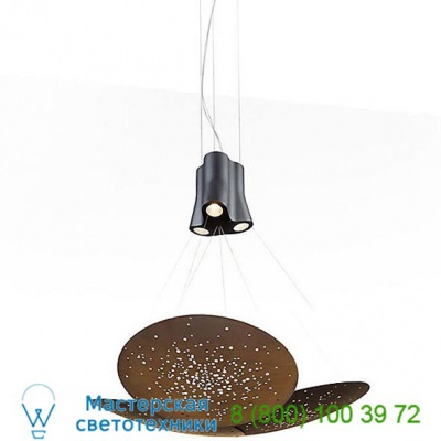 Lens Triple Pendant Light F46A05A76 Fabbian, светильник