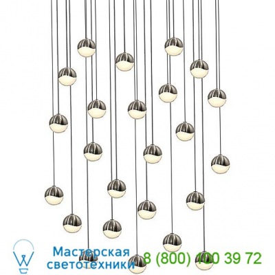 SONNEMAN Lighting 2918.01-SML Grapes 24 Light LED Round Multipoint Pendant, светильник