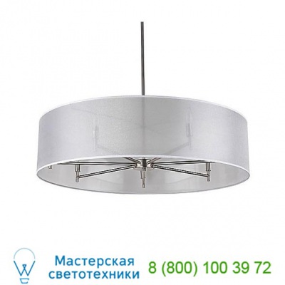 9070BN-WHT Walker 7-Arm Drum Chandelier Lights Up!, светильник
