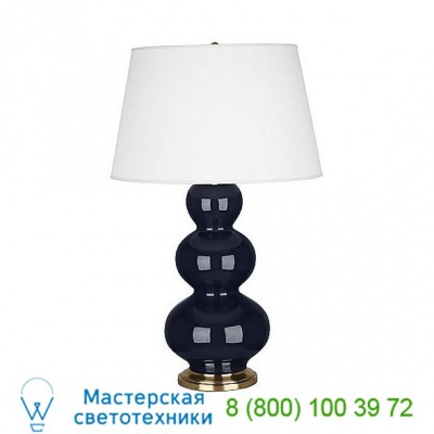 CF42X Robert Abbey Large Triple Gourd with Silver Base, настольная лампа