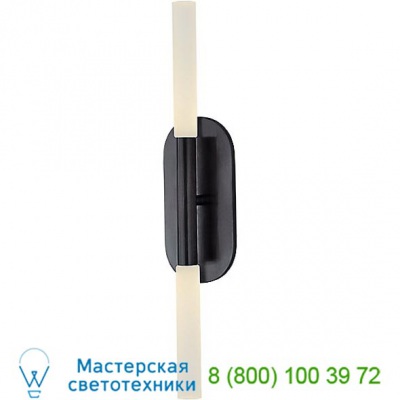 Rousseau Double LED Bathroom Wall Sconce Visual Comfort KW 2282AB-SG, настенный бра