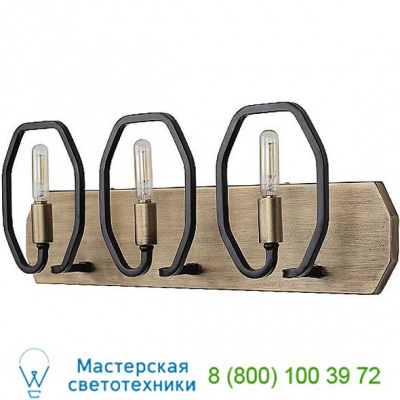319B02HGCB Hexagono Vanity Light Varaluz, светильник для ванной