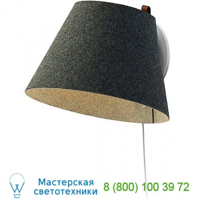 Pablo Designs LANA WALL SML STN/GRY Lana Wall Light, встраиваемый в стену светильник