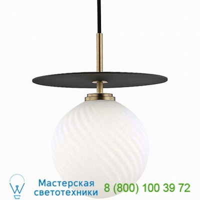 Ellis LED Pendant Light Mitzi - Hudson Valley Lighting H200701L-AGB/BK, светильник