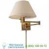 Visual Comfort Classic Swing Arm Wall Sconce with Linen Shade 92000D AN-L, бра