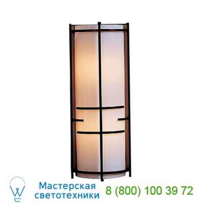 Hubbardton Forge 205910-1010 Banded Extended Bars Glass Wall Sconce, настенный светильник
