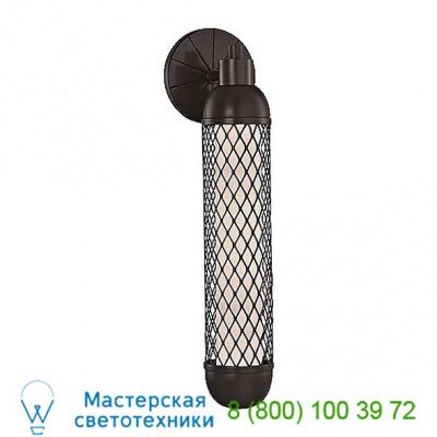 Hayes 1 Light Wall Sconce Hudson Valley Lighting 1621-AGB, настенный светильник
