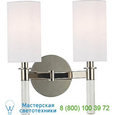 Wylie 2 Light Wall Sconce 6312-PN Hudson Valley Lighting, настенный светильник бра