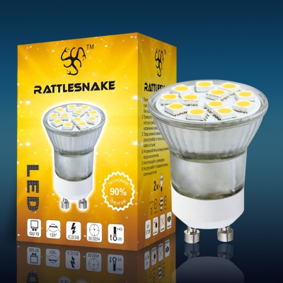 Светодиодные лампы Rattlesnake, цоколь GU10, 2Вт