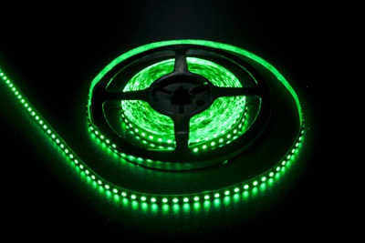 Светодиодная лента LEDcraft SMD 3528 9.6 Ватт на метр 120 диодов на метр IP 33 Зеленый
