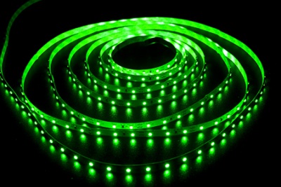 Светодиодная лента LEDcraft SMD 3528 4,8 Ватт на метр 60 диодов на метр IP 33 Зеленый