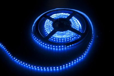 Светодиодная лента LEDcraft SMD 3528 9.6 Ватт на метр 120 диодов на метр IP 33 Синий