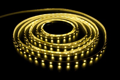 Светодиодная лента LEDcraft SMD 3528 4,8 Ватт на метр 60 диодов на метр IP 33 Теплый белый