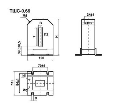 Трансформатор тока ТТ-0,66-ТШС (ТШС-0,66) OM3 800/1