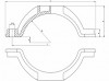 Высоковольтное кабельное крепление ВКК 65/90