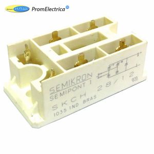 SKCH28/12 Semikron Однофазный диодно - тиристорный мост, управляемый мост 28 А 1200 В