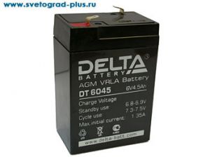АКБ Delta DT 6045 - свинцово-кислотный герметичный необслуживаемый аккумулятор