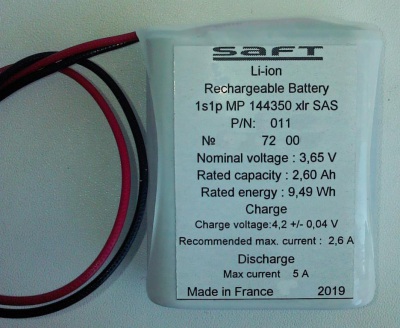 Li-Ion аккумулятор SAFT MP144350xlr
