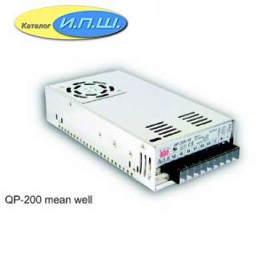 Импульсный блок питания 200W, 15V, 0.0-6.0A - QP-200F-15 Mean Well