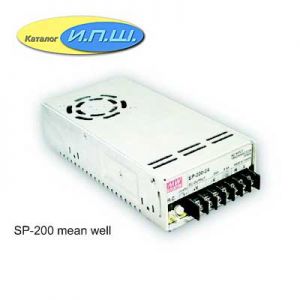 Импульсный блок питания 200W, 13.5V, 0-14.9A - SP-200-13,5 Mean Well