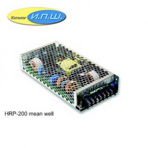 Импульсный блок питания 200W, 24V, 0-8.4A - HRP-200-24 Mean Well