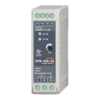 SPB-030-24 Импульсный источник питания, 100~240VAC, Uвых 24VDC, Iвых 1.3А, 30W, Autonics