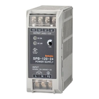 SPB-120-24 Импульсный источник питания, 100~240VAC, Uвых 24VDC, Iвых 5А, 120W, Autonics