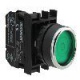 Кнопки с фиксацией и подсветкой светодиод 24 В зелёный цвет линзы B190DY EMAS (Турция)