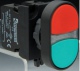 Кнопки нажимные сдвоенные EMAS красно-зеленая (1НО+1НЗ)