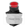 S2PR-P3R Кнопка нажатия круглая с подсветкой, без блока контактов, цвет красный, Autonics