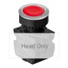 S3PF-P1R Кнопка нажатия круглая без подсветки, без блока контактов, цвет красный, Autonics