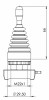 Кнопка-джойстик (CP CM) IP65 на 2 и 4 положения, с фиксацией ЕМАС