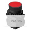 S3PR-P1R Кнопка нажатия круглая без подсветки, без блока контактов, цвет красный, Autonics