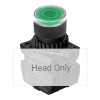 S2PR-P3G Кнопка нажатия круглая с подсветкой, без блока контактов, цвет зеленый, Autonics