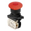 S2ER-E4RBL Кнопка грибовидная с подсветкой, головка Ø 40 мм, LED 110-220VAC, цвет красный, Autonics
