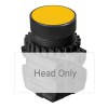 S3PR-P1Y Кнопка нажатия круглая без подсветки, без блока контактов, цвет жёлтый, Autonics