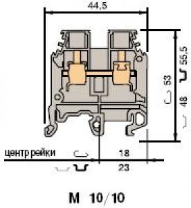 Клемма винтовая M10/10 10мм.кв. 1SNA115120R1700