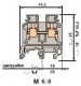 Клемма винтовая M6/8 6мм.кв. 1SNA115118R1100