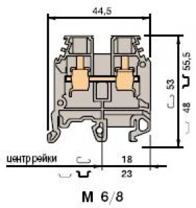 Клемма винтовая M6/8 6мм.кв. 1SNA115118R1100