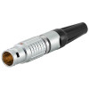 RM-FGG-0BC-P03-JS-052Z Вилка кабельная с черной ПВХ манжетой, 3 контакта