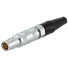 RM-FFA-00-250-CLAC27Z Вилка кабельная с черной ПВХ манжетой, 1 коаксиальный контакт
