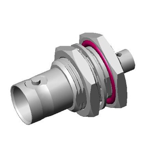 Розетки приборно-кабельные серии BNC для полужесткого кабеля, крепление гайкой
