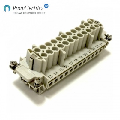 7324.6007.0 GWconnect Гнездо 24 контакта + земля, 16 Ампер 500 Вольт Molex