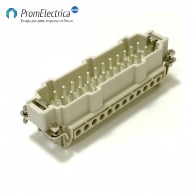 7324.6107.0 GWconnect Вилка 24 контакта + земля, 16 Ампер 500 Вольт Molex