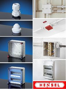 Hensel Германия низковольтные распределительные системы степени защиты IP 65