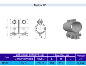 Муфта трубная ТР 9