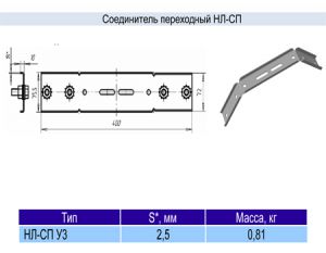 Соединитель переходный НЛ-СП