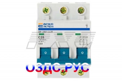 Выключатель УКРЕМ ВА-2001 3р 25А АсКо