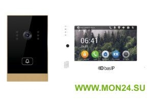 AV-02 GOLD+AP-07L WHITE Комплект вызывной панели с монитором