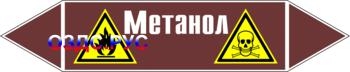 Наклейка для маркировки трубопровода “метанол” (пленка, 252х5